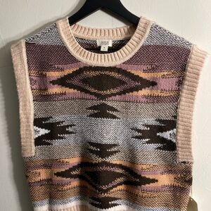 Ana Multicolor Knit Sweater Vest